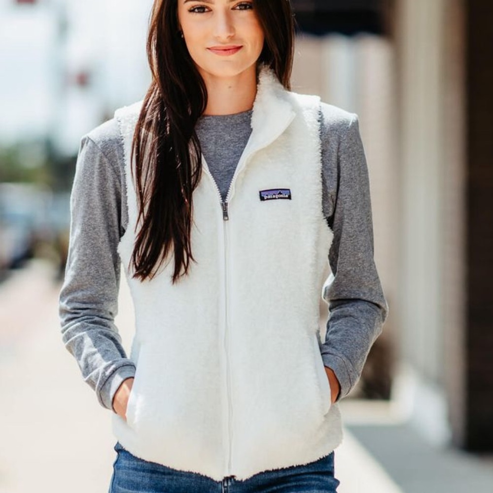 Patagonia White Goose Down Packable Vest